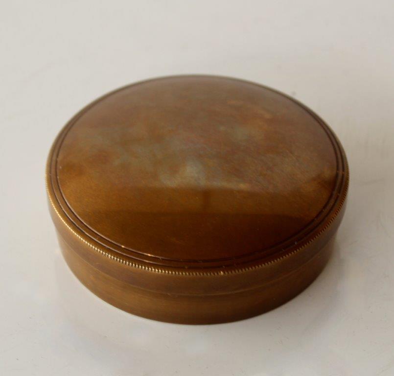 Brass Compass & Sundial With Lid